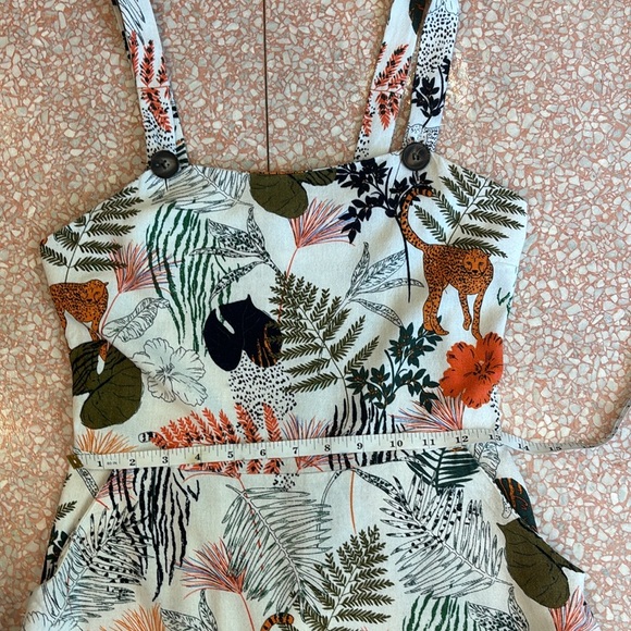 Monteau Los Angeles Big Girls Tropical Print Sundress Size Large - Picture 8 of 10